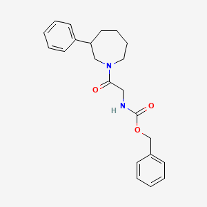 benzyl N-[2-oxo-2-(3-phenylazepan-1-yl)ethyl]carbamate