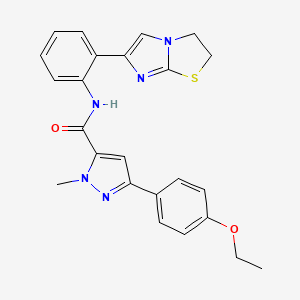 molecular formula C24H23N5O2S B6424195 3-(4-ethoxyphenyl)-N-(2-{2H,3H-imidazo[2,1-b][1,3]thiazol-6-yl}phenyl)-1-methyl-1H-pyrazole-5-carboxamide CAS No. 2034616-47-0