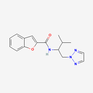 molecular formula C16H18N4O2 B6424401 N-[3-methyl-1-(2H-1,2,3-triazol-2-yl)butan-2-yl]-1-benzofuran-2-carboxamide CAS No. 2034266-82-3