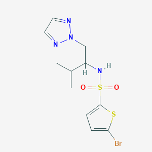 5-bromo-N-[3-methyl-1-(2H-1,2,3-triazol-2-yl)butan-2-yl]thiophene-2-sulfonamide
