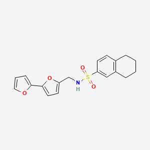 molecular formula C19H19NO4S B6424425 N-({[2,2'-bifuran]-5-yl}methyl)-5,6,7,8-tetrahydronaphthalene-2-sulfonamide CAS No. 2034437-93-7