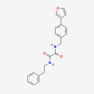 molecular formula C21H20N2O3 B6424634 N-{[4-(furan-3-yl)phenyl]methyl}-N'-(2-phenylethyl)ethanediamide CAS No. 2034456-93-2