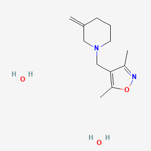 1-[(3,5-dimethyl-1,2-oxazol-4-yl)methyl]-3-methylidenepiperidine hydrochloride
