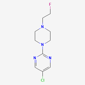 molecular formula C10H14ClFN4 B6424666 5-chloro-2-[4-(2-fluoroethyl)piperazin-1-yl]pyrimidine CAS No. 2034284-39-2