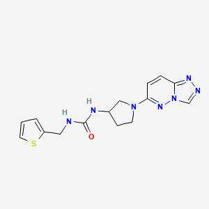 molecular formula C15H17N7OS B6424962 1-[(thiophen-2-yl)methyl]-3-(1-{[1,2,4]triazolo[4,3-b]pyridazin-6-yl}pyrrolidin-3-yl)urea CAS No. 2034336-97-3