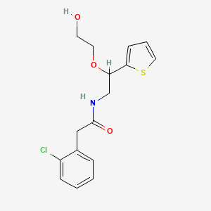 molecular formula C16H18ClNO3S B6425040 2-(2-chlorophenyl)-N-[2-(2-hydroxyethoxy)-2-(thiophen-2-yl)ethyl]acetamide CAS No. 2034614-67-8
