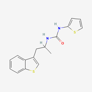 molecular formula C16H16N2OS2 B6425053 1-[1-(1-benzothiophen-3-yl)propan-2-yl]-3-(thiophen-2-yl)urea CAS No. 2034392-75-9