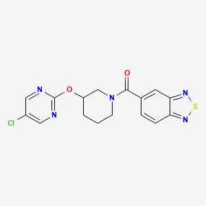 5-{3-[(5-chloropyrimidin-2-yl)oxy]piperidine-1-carbonyl}-2,1,3-benzothiadiazole