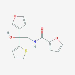 molecular formula C15H13NO4S B6425409 N-[2-(furan-3-yl)-2-hydroxy-2-(thiophen-2-yl)ethyl]furan-2-carboxamide CAS No. 2034335-20-9