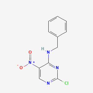 molecular formula C11H9ClN4O2 B6425565 N-benzyl-2-chloro-5-nitropyrimidin-4-amine CAS No. 208393-78-6