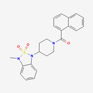 1-methyl-3-[1-(naphthalene-1-carbonyl)piperidin-4-yl]-1,3-dihydro-2lambda6,1,3-benzothiadiazole-2,2-dione