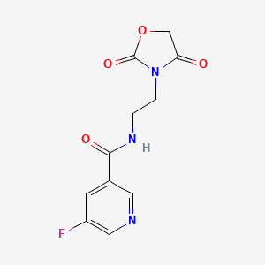 molecular formula C11H10FN3O4 B6426041 N-[2-(2,4-dioxo-1,3-oxazolidin-3-yl)ethyl]-5-fluoropyridine-3-carboxamide CAS No. 2034535-69-6