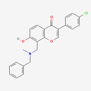 molecular formula C24H20ClNO3 B6426343 8-{[benzyl(methyl)amino]methyl}-3-(4-chlorophenyl)-7-hydroxy-4H-chromen-4-one CAS No. 847163-50-2