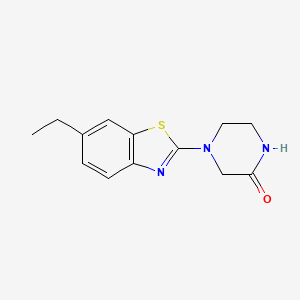 molecular formula C13H15N3OS B6426403 4-(6-ethyl-1,3-benzothiazol-2-yl)piperazin-2-one CAS No. 2327162-22-9