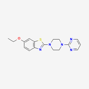 molecular formula C17H19N5OS B6426407 6-ethoxy-2-[4-(pyrimidin-2-yl)piperazin-1-yl]-1,3-benzothiazole CAS No. 2327342-88-9