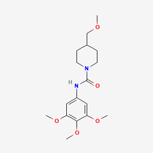 molecular formula C17H26N2O5 B6426458 4-(methoxymethyl)-N-(3,4,5-trimethoxyphenyl)piperidine-1-carboxamide CAS No. 2325240-60-4