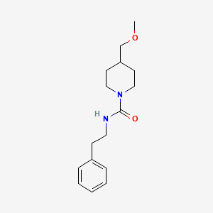 molecular formula C16H24N2O2 B6426459 4-(methoxymethyl)-N-(2-phenylethyl)piperidine-1-carboxamide CAS No. 2326280-74-2