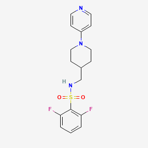molecular formula C17H19F2N3O2S B6426472 2,6-difluoro-N-{[1-(pyridin-4-yl)piperidin-4-yl]methyl}benzene-1-sulfonamide CAS No. 2325285-66-1