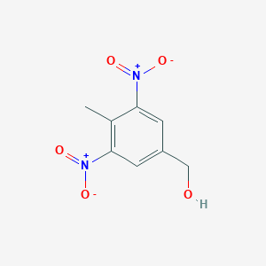 molecular formula C8H8N2O5 B064270 4-Methyl-3,5-dinitrobenzyl alcohol CAS No. 171809-20-4
