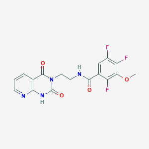 molecular formula C17H13F3N4O4 B6427041 N-(2-{2,4-dioxo-1H,2H,3H,4H-pyrido[2,3-d]pyrimidin-3-yl}ethyl)-2,4,5-trifluoro-3-methoxybenzamide CAS No. 2034373-37-8