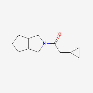 molecular formula C12H19NO B6427093 2-cyclopropyl-1-{octahydrocyclopenta[c]pyrrol-2-yl}ethan-1-one CAS No. 2327070-55-1