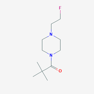 molecular formula C11H21FN2O B6427133 1-[4-(2-fluoroethyl)piperazin-1-yl]-2,2-dimethylpropan-1-one CAS No. 2003621-34-7