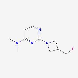 2-[3-(fluoromethyl)azetidin-1-yl]-N,N-dimethylpyrimidin-4-amine