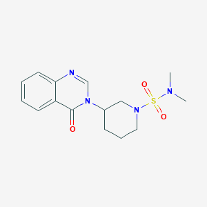 molecular formula C15H20N4O3S B6427202 N,N-dimethyl-3-(4-oxo-3,4-dihydroquinazolin-3-yl)piperidine-1-sulfonamide CAS No. 2034534-81-9