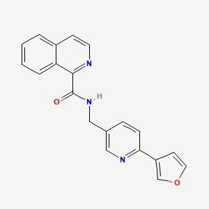 N-{[6-(furan-3-yl)pyridin-3-yl]methyl}isoquinoline-1-carboxamide