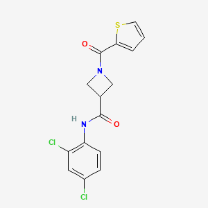 N-(2,4-dichlorophenyl)-1-(thiophene-2-carbonyl)azetidine-3-carboxamide