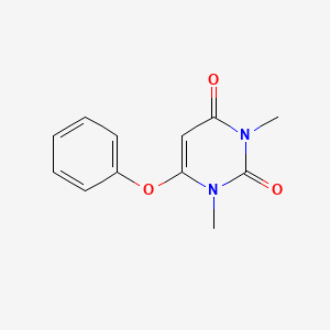 molecular formula C12H12N2O3 B6427388 1,3-dimethyl-6-phenoxy-1,2,3,4-tetrahydropyrimidine-2,4-dione CAS No. 51759-19-4