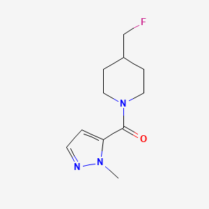 molecular formula C11H16FN3O B6427395 4-(fluoromethyl)-1-(1-methyl-1H-pyrazole-5-carbonyl)piperidine CAS No. 2034395-36-1