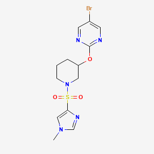 5-bromo-2-({1-[(1-methyl-1H-imidazol-4-yl)sulfonyl]piperidin-3-yl}oxy)pyrimidine
