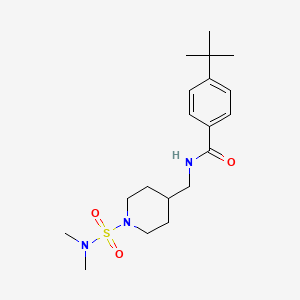 molecular formula C19H31N3O3S B6427671 4-tert-butyl-N-{[1-(dimethylsulfamoyl)piperidin-4-yl]methyl}benzamide CAS No. 2034421-91-3