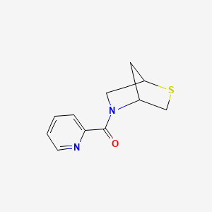 molecular formula C11H12N2OS B6427686 5-(pyridine-2-carbonyl)-2-thia-5-azabicyclo[2.2.1]heptane CAS No. 2034461-93-1