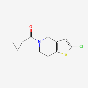 2-chloro-5-cyclopropanecarbonyl-4H,5H,6H,7H-thieno[3,2-c]pyridine