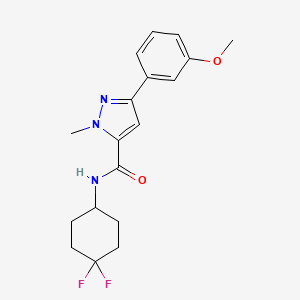 N-(4,4-difluorocyclohexyl)-3-(3-methoxyphenyl)-1-methyl-1H-pyrazole-5-carboxamide