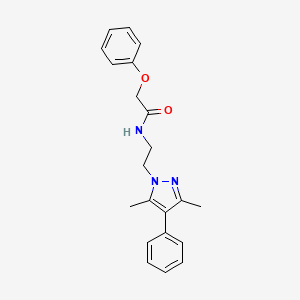 N-[2-(3,5-dimethyl-4-phenyl-1H-pyrazol-1-yl)ethyl]-2-phenoxyacetamide