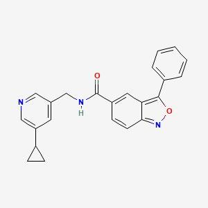 N-[(5-cyclopropylpyridin-3-yl)methyl]-3-phenyl-2,1-benzoxazole-5-carboxamide