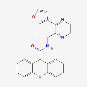 N-{[3-(furan-3-yl)pyrazin-2-yl]methyl}-9H-xanthene-9-carboxamide