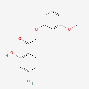 molecular formula C15H14O5 B6428101 1-(2,4-dihydroxyphenyl)-2-(3-methoxyphenoxy)ethan-1-one CAS No. 137987-87-2