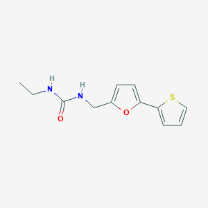 molecular formula C12H14N2O2S B6428320 3-ethyl-1-{[5-(thiophen-2-yl)furan-2-yl]methyl}urea CAS No. 2034489-44-4