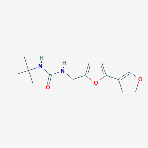 molecular formula C14H18N2O3 B6428330 1-({[2,3'-bifuran]-5-yl}methyl)-3-tert-butylurea CAS No. 2034343-38-7