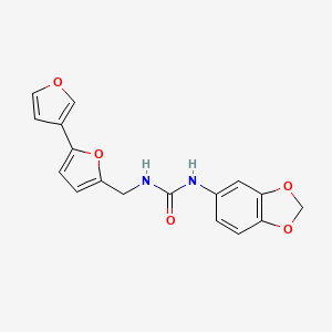 1-(2H-1,3-benzodioxol-5-yl)-3-({[2,3'-bifuran]-5-yl}methyl)urea