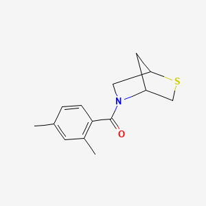 molecular formula C14H17NOS B6428567 5-(2,4-dimethylbenzoyl)-2-thia-5-azabicyclo[2.2.1]heptane CAS No. 2034608-84-7