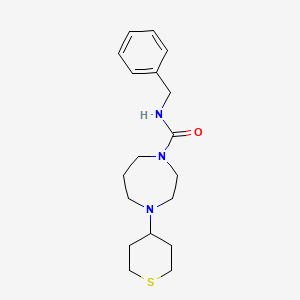 molecular formula C18H27N3OS B6428598 N-benzyl-4-(thian-4-yl)-1,4-diazepane-1-carboxamide CAS No. 2034610-02-9