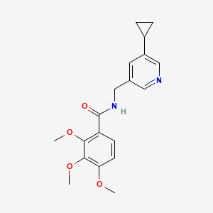 N-[(5-cyclopropylpyridin-3-yl)methyl]-2,3,4-trimethoxybenzamide