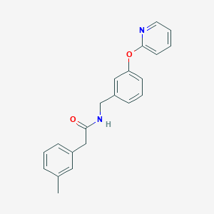 2-(3-methylphenyl)-N-{[3-(pyridin-2-yloxy)phenyl]methyl}acetamide