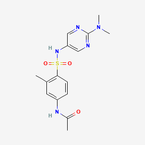 molecular formula C15H19N5O3S B6429118 N-(4-{[2-(dimethylamino)pyrimidin-5-yl]sulfamoyl}-3-methylphenyl)acetamide CAS No. 2330514-37-7
