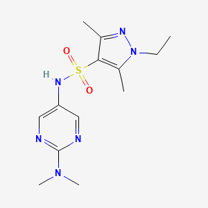 N-[2-(dimethylamino)pyrimidin-5-yl]-1-ethyl-3,5-dimethyl-1H-pyrazole-4-sulfonamide